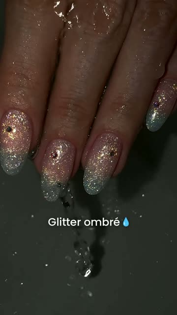 Glitter ombre set - water drop edit